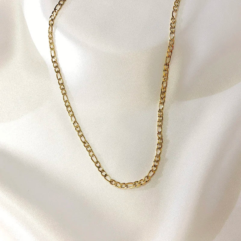 Men Simple Figaro Chain Necklaces - hopjeweler