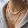 Chic Twisted Rope Link Chain Necklaces - hopjeweler