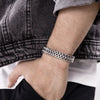 Vintage Oxidized Cool Double Curb Chain Bracelets - hopjeweler