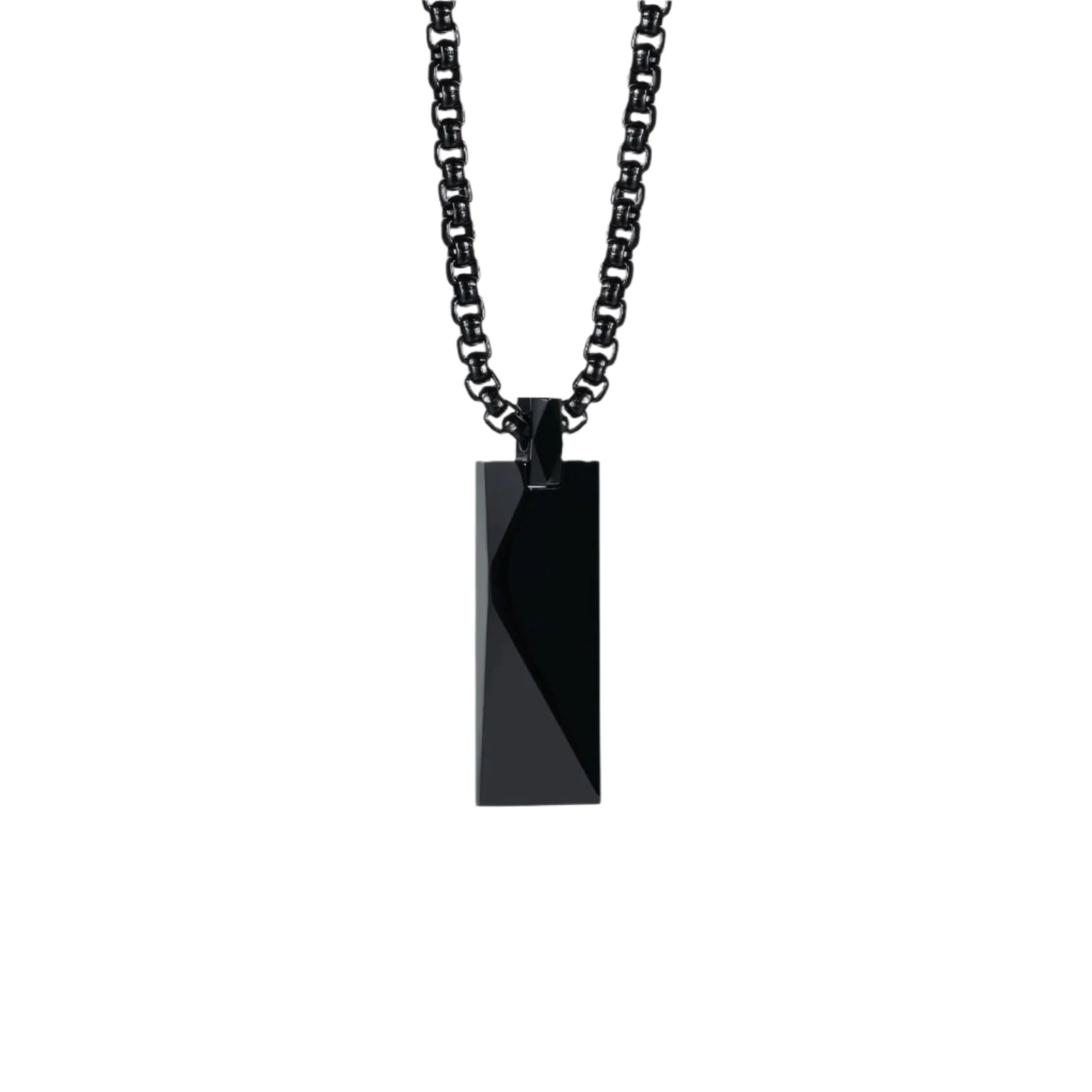 Geometric Rectangle Pendant Necklace - hopjeweler