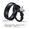 Romantic Heart CZ Stone Couple Rings - hopjeweler