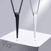 Black Stainless Steel Arrow Pendant Chain - hopjeweler